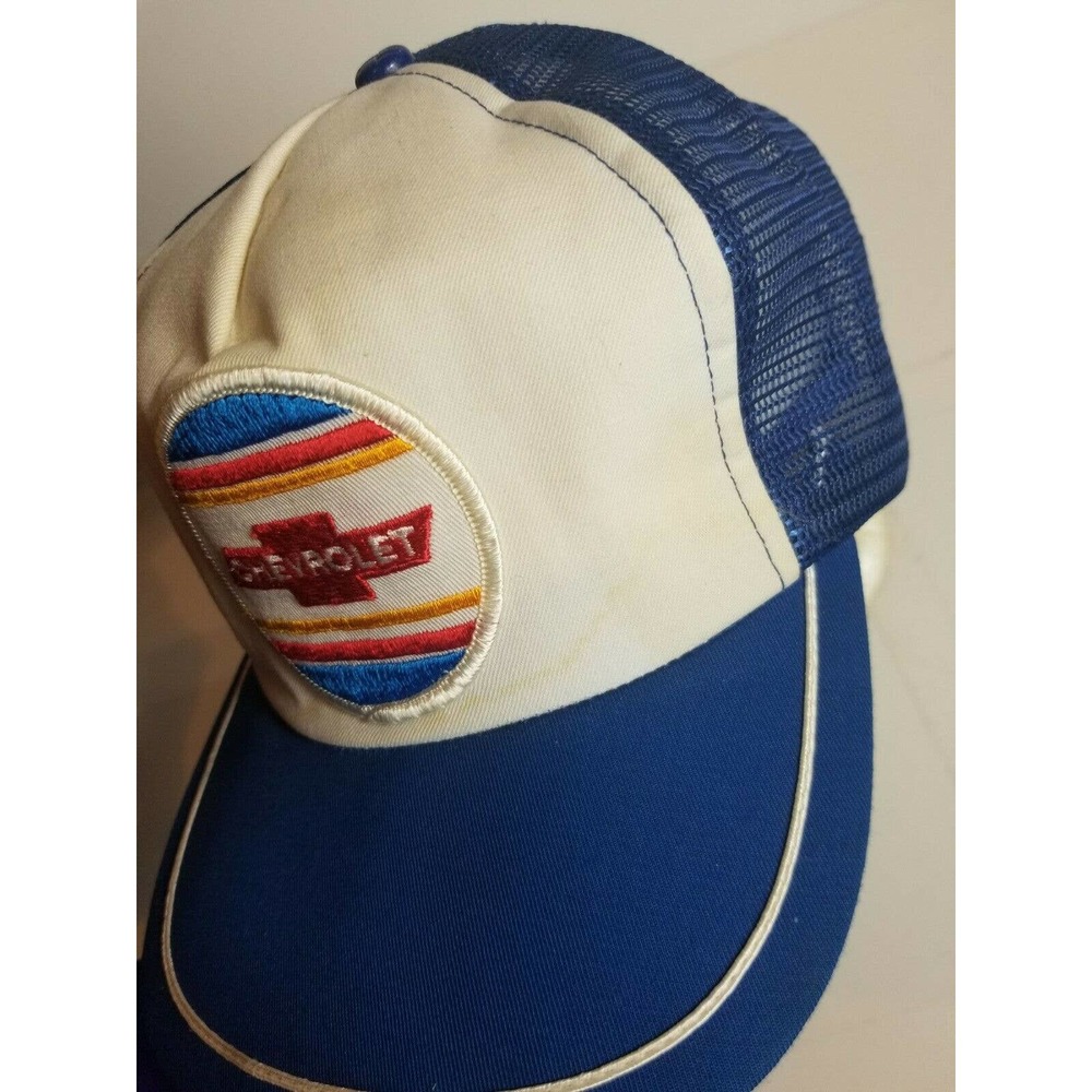Vintage Chevrolet Patch Trucker Hat Snapback Chevy - Picture 4 of 10